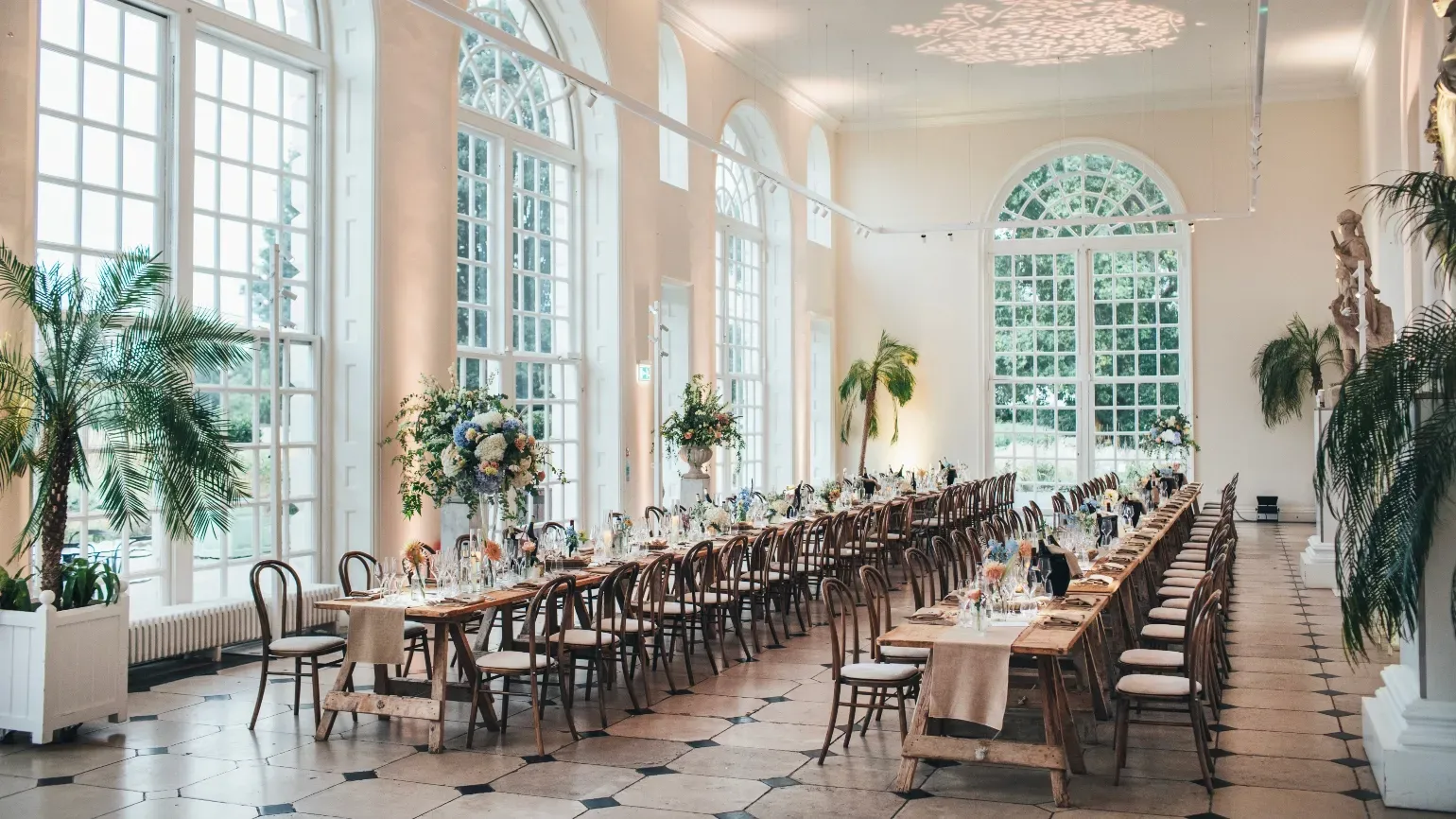 Wedding Breakfast in the Orangery