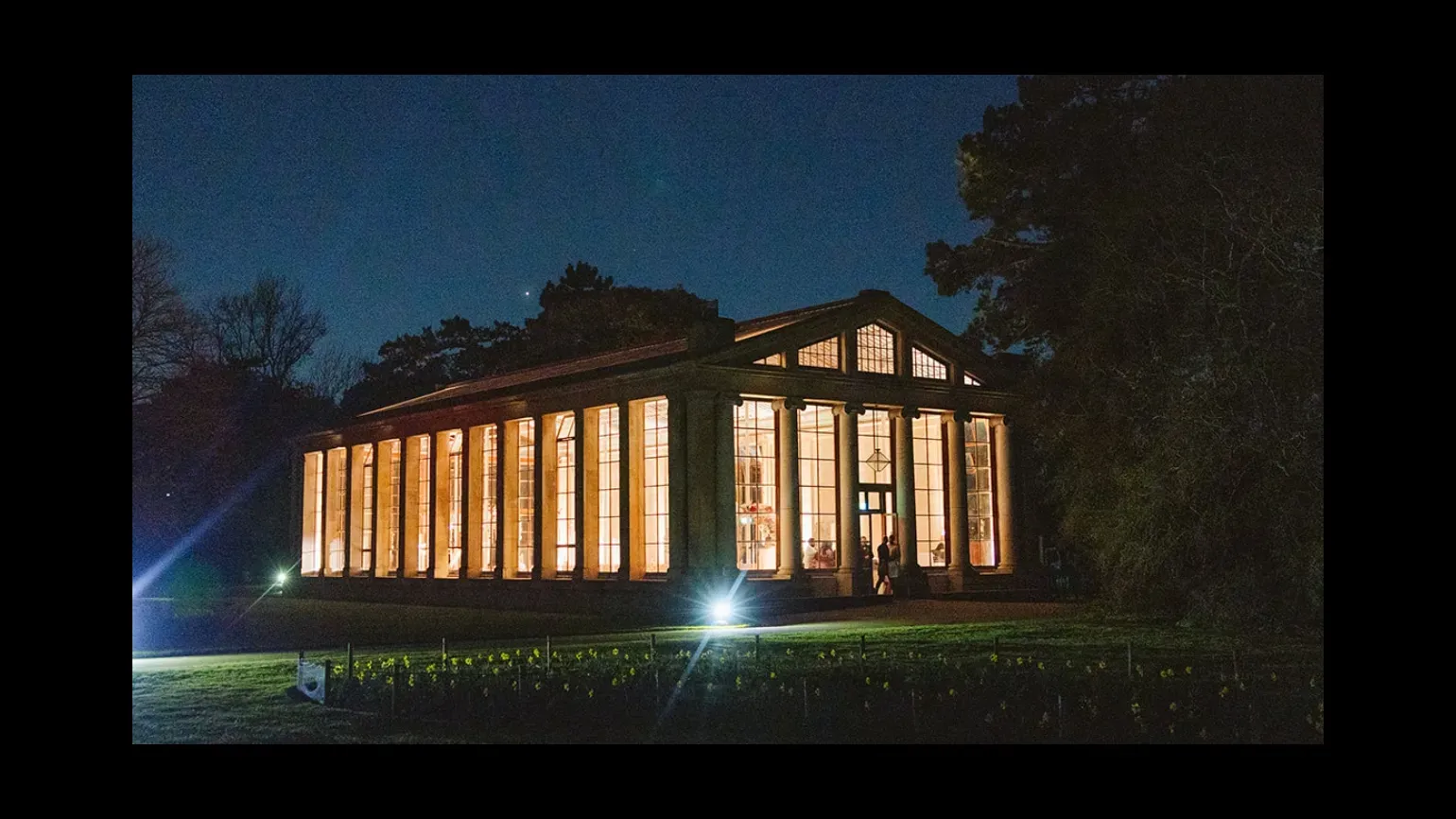 Nash Conservatory evening lighting
