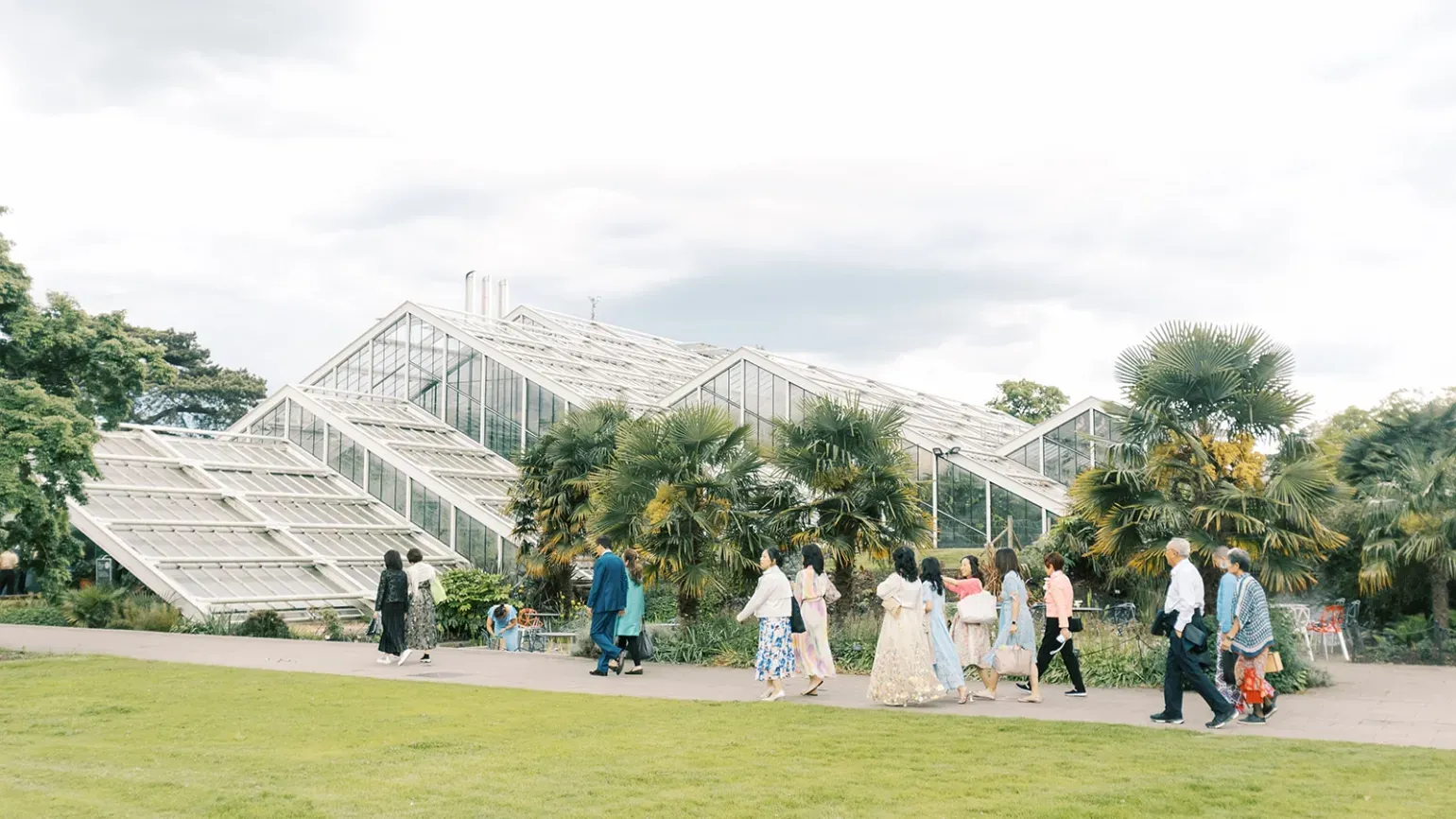 Drinks reception in the Princess of Wales Conservatory