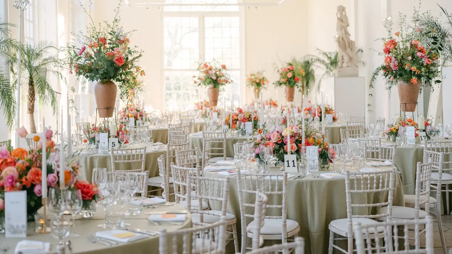 Wedding Breakfast in the Orangery