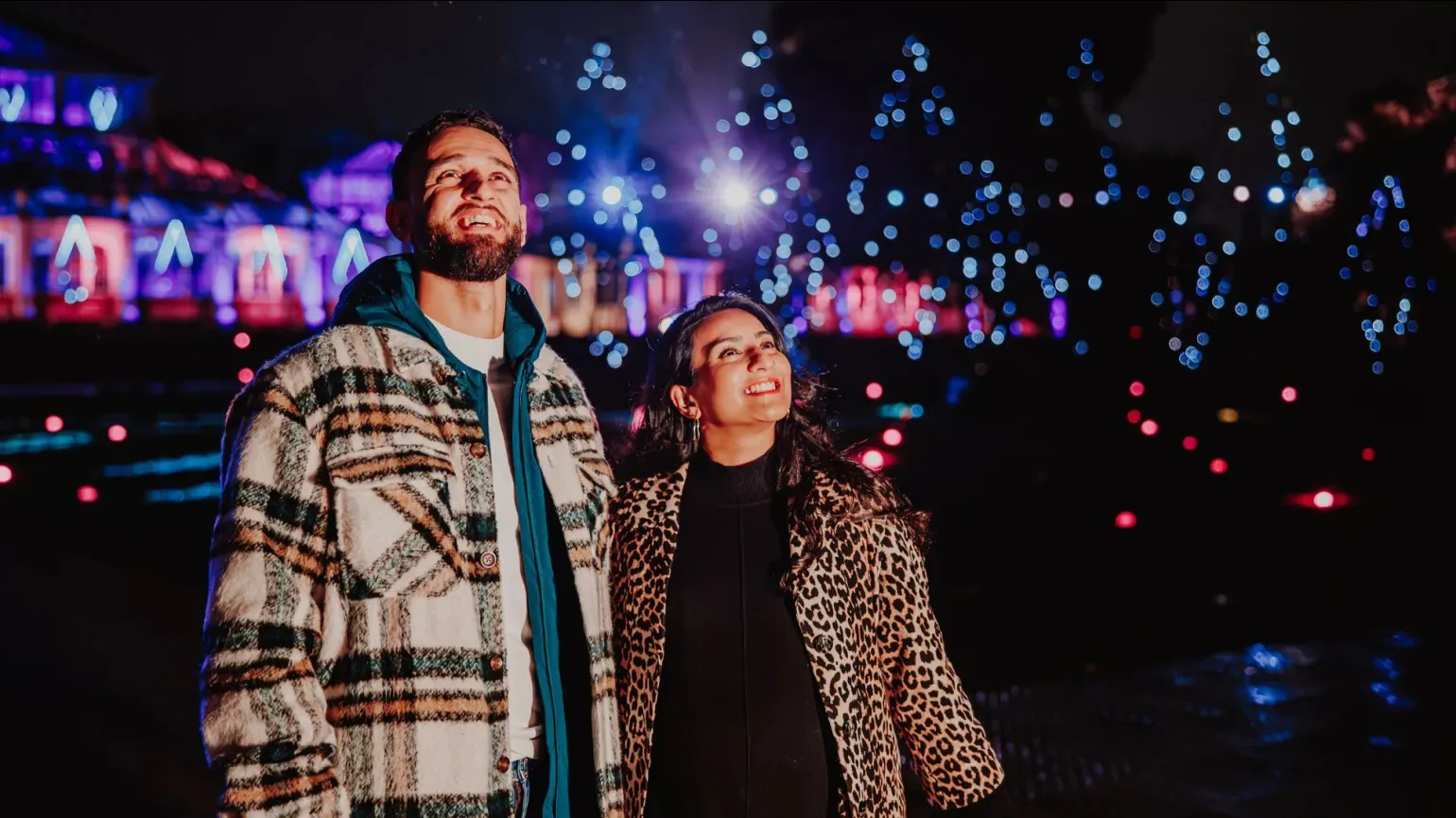 Couple enjoying Christmas at Kew 2025