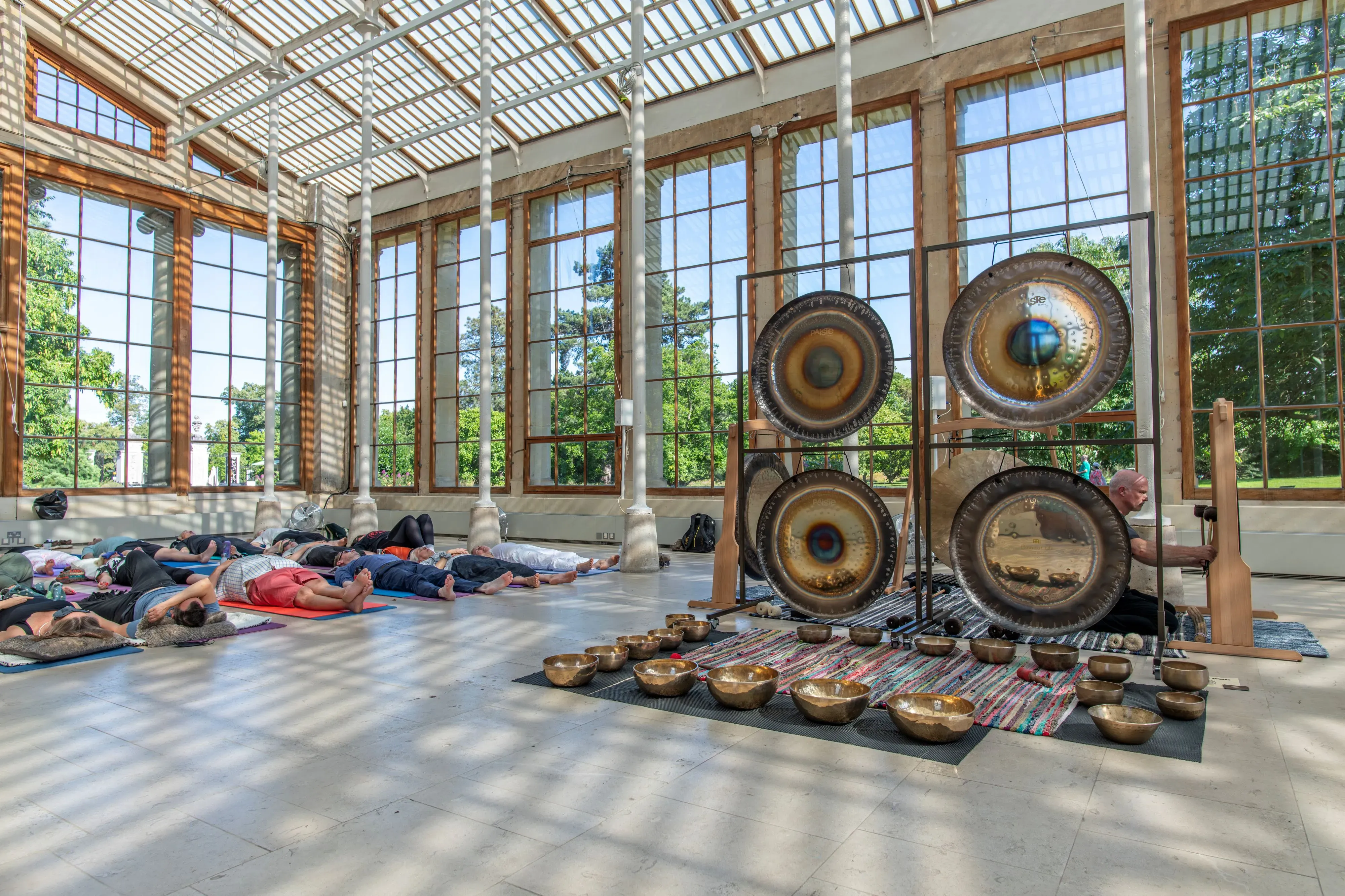 Sound baths in nature