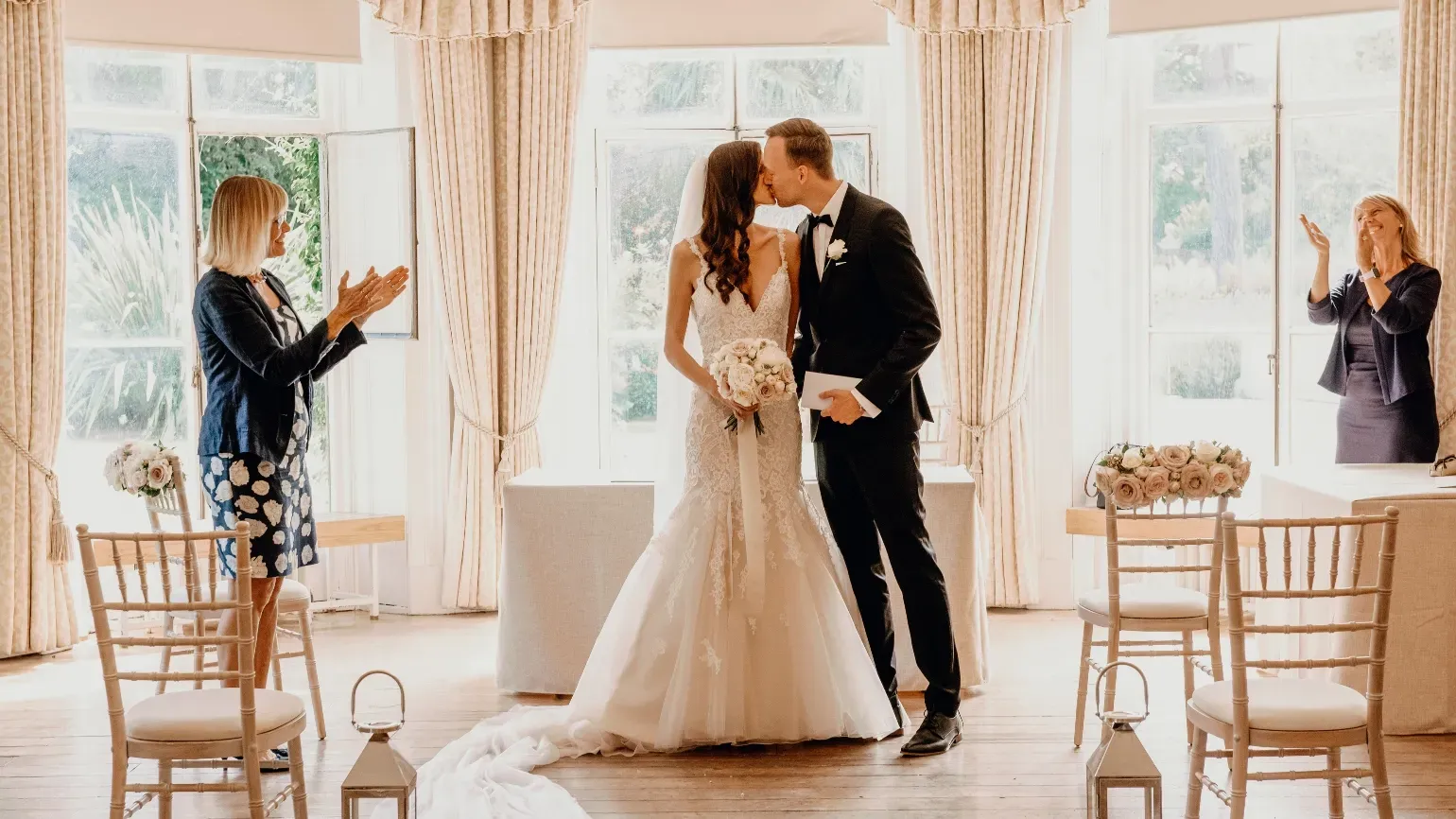 Wedding Ceremony at Cambridge Cottage