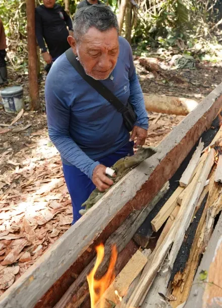 Sebastião Sostene Costa da Silva blessing a new dugout in 2026